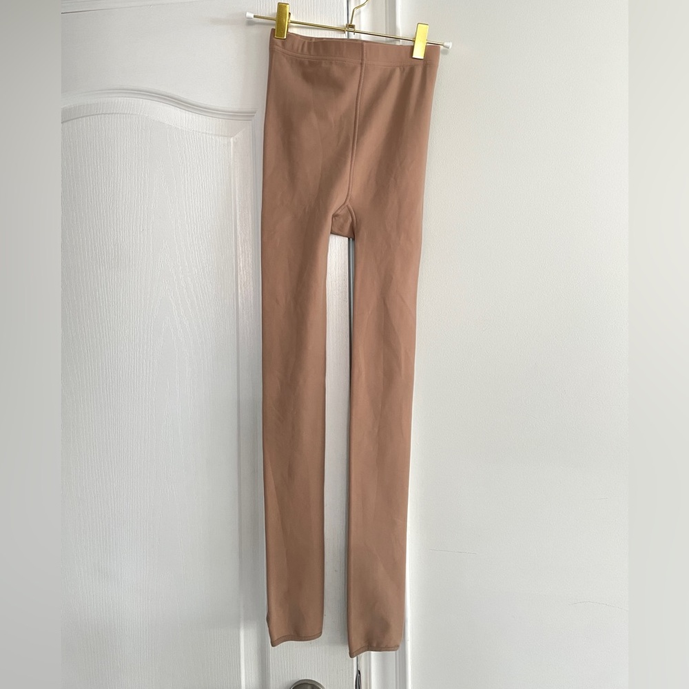 3/$20 Nude fleece leggings/ tights  XS